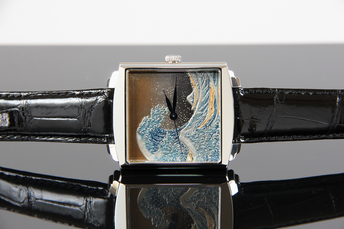 Urushi maki-e watches [Joga] Hokusai's Under the Wave off Kanagawa -Taka maki-e-