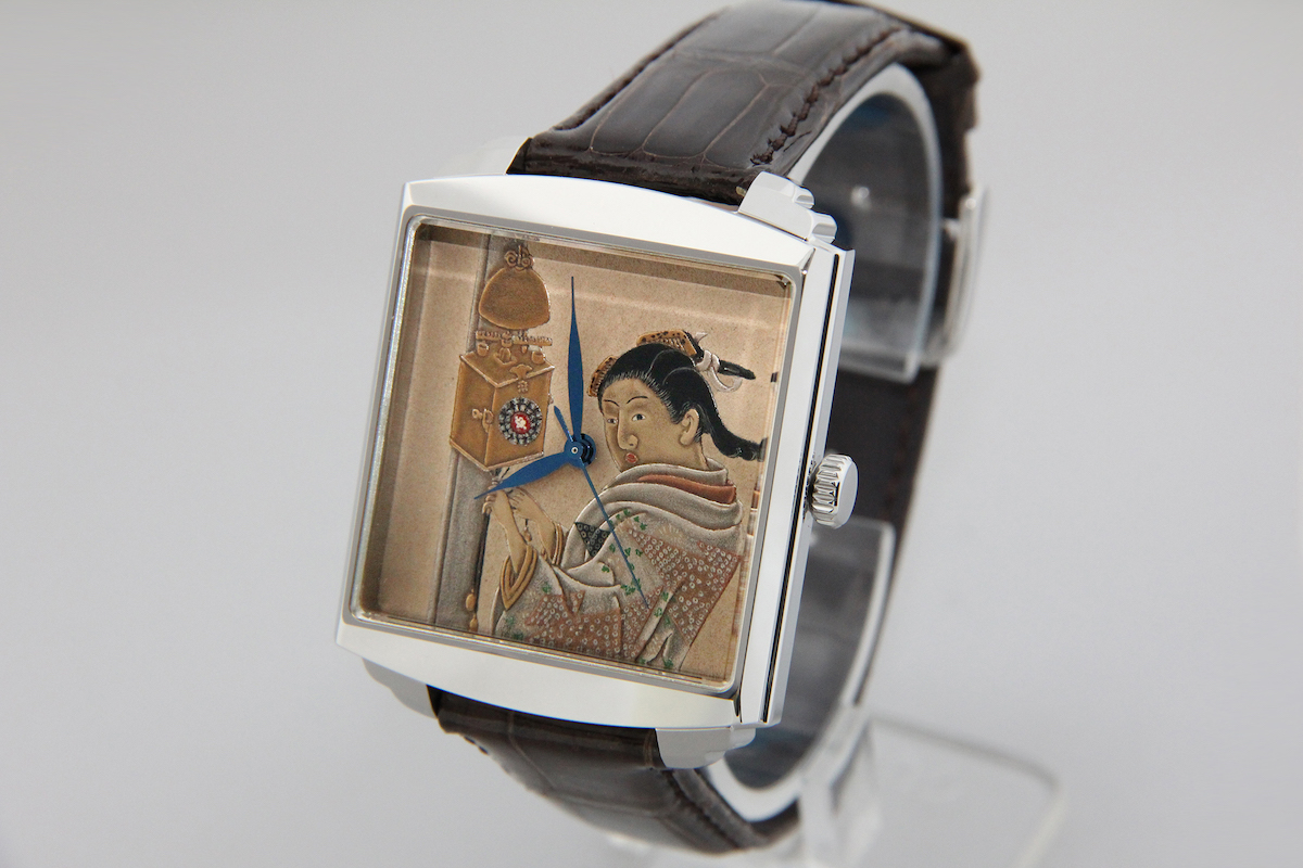 Urushi maki-e watches [Joga] Nishikawa Sukenobu's Clock and beauty -Taka maki-e-