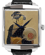 Maki-e watch [Utamaro's The Beauty Takashima Ohisa]