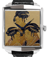 Maki-e watch [Utamaro's Three beauties in Kansei]