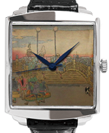 Maki-e watch [Hiroshige's Nihonbashi -Kakiwari Makie-]